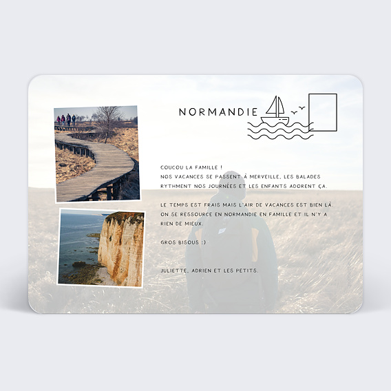 Carte postale La Belle Vie Automne Verso