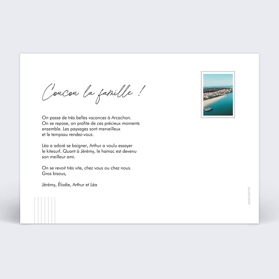 Carte postale Originalité Verso