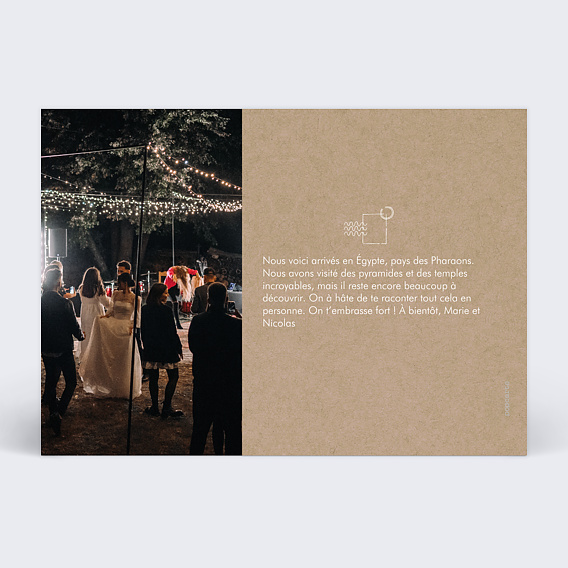 Carte postale Pêle-mêle débordant Verso