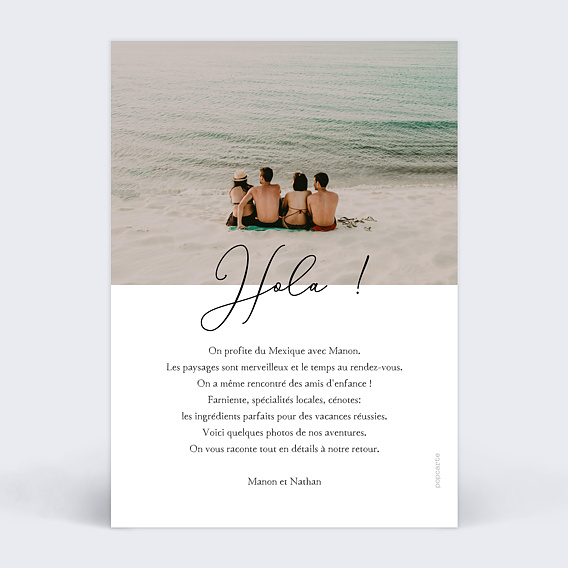 Carte postale Pêle-Mêle Paradis Verso