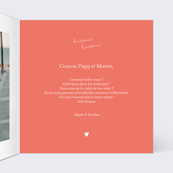 Carte Postale Livraison de Bisous