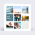 Carte postale Multi Photos Pastel Verso