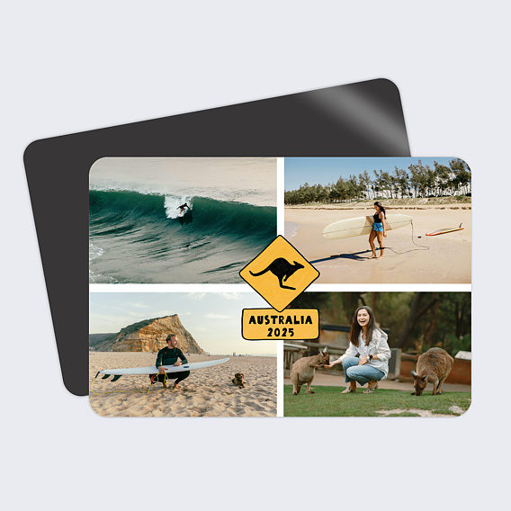 Carte postale Attention Kangourou