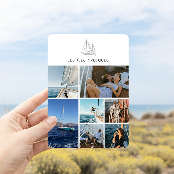 Carte Postale Voyage en Bateau