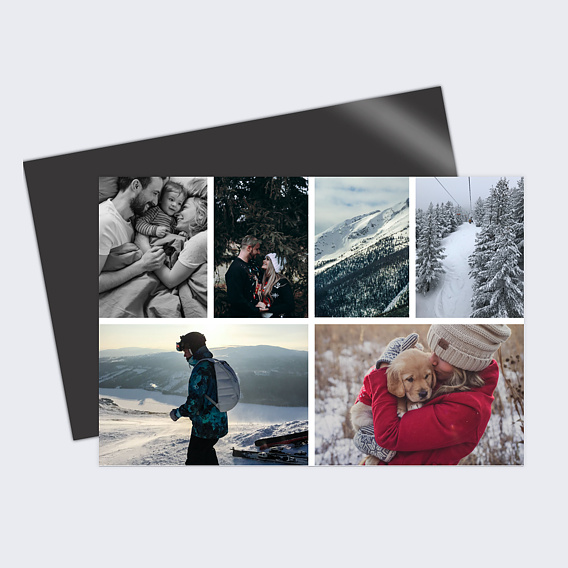 Carte postale Multiphotos 6 Photos Hiver