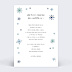 Carte Postale Flocons d'Hiver