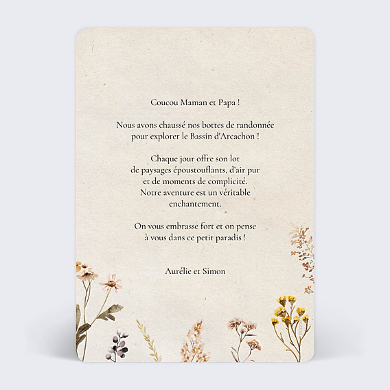 Carte Postale Fleurs des Champs
