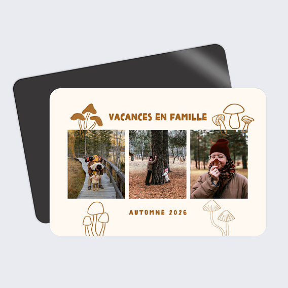 Carte Postale Vive les champignons