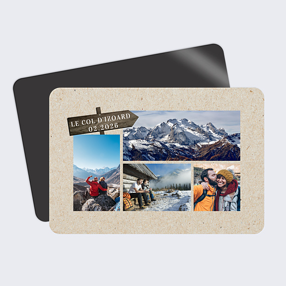 Carte Postale Panneau de Montagne
