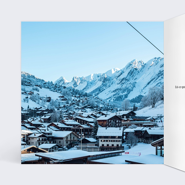 Carte Postale Bel Hiver Intérieur Gauche