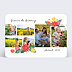 Carte postale Bandeau Fleuri