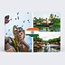 Carte postale Drapeau Inde