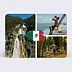 Carte postale Drapeau Mexique