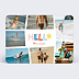 Carte postale Hello Holidays