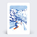 Carte postale Mona Leu-Leu x Popcarte - Ski