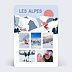 Carte postale Montagne Illustrée