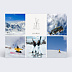 Carte postale Paire de Skis