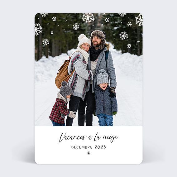 Carte Postale Flocons II
