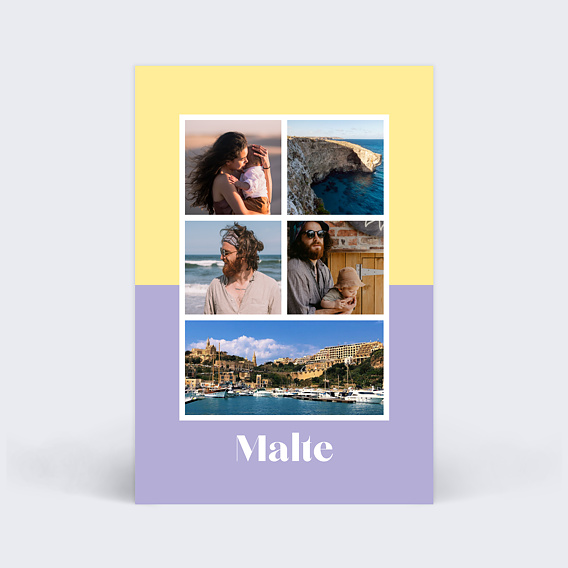 Carte postale Bicolore