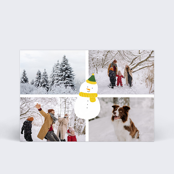 Carte postale Bonhomme de Neige