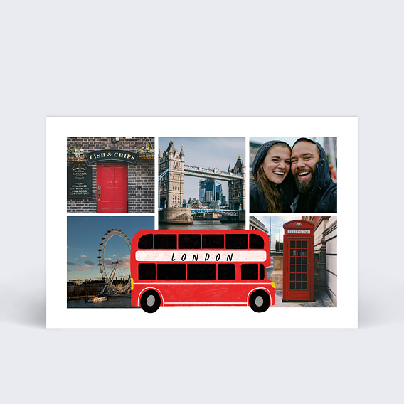 Carte postale Bus Londonien