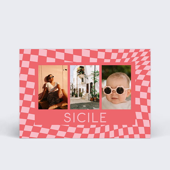 Carte postale Échiquier