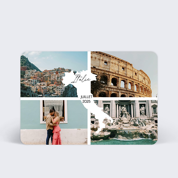 Carte postale Etiquette Italie