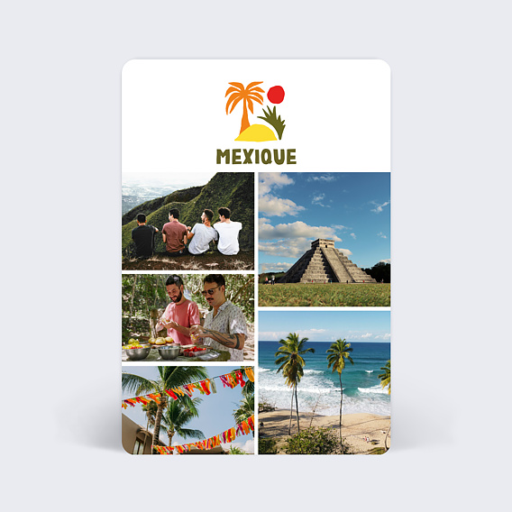 Carte postale Île Colorée