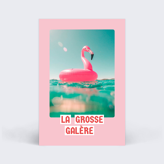 Carte postale La grosse galère