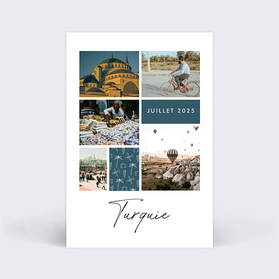 Carte postale Motif Voyage