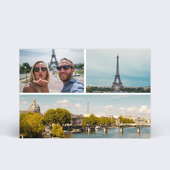 Carte postale Multiphoto 2-1 horizontale