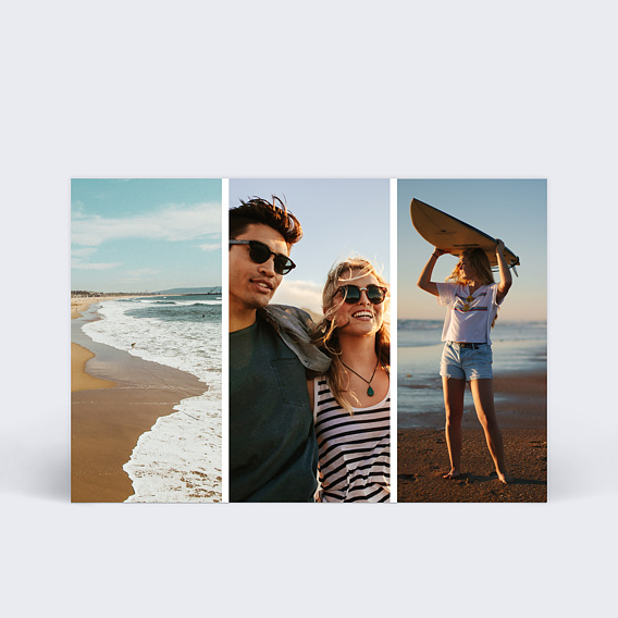 Carte postale Multiphoto 3 verticale