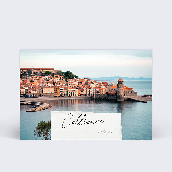 Carte postale Papier Déchiré