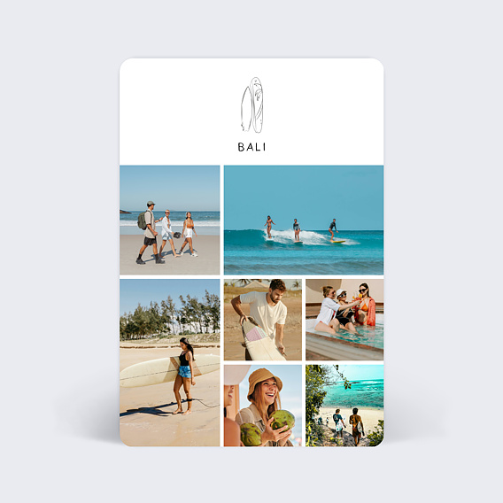 Carte postale Planches de Surf