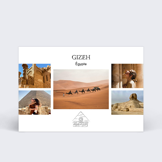 Carte postale Pyramide de Gyzeh