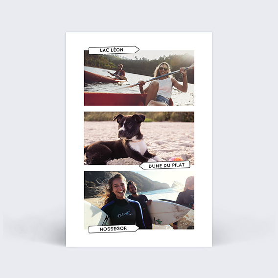 Carte postale Roadtrip pancartes