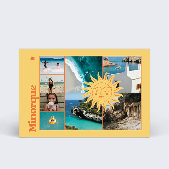 Carte postale Soleil Dansant