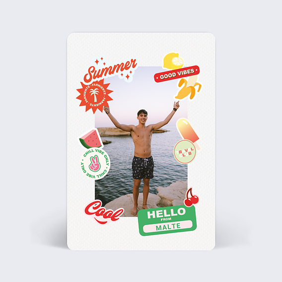 Carte postale Stickers