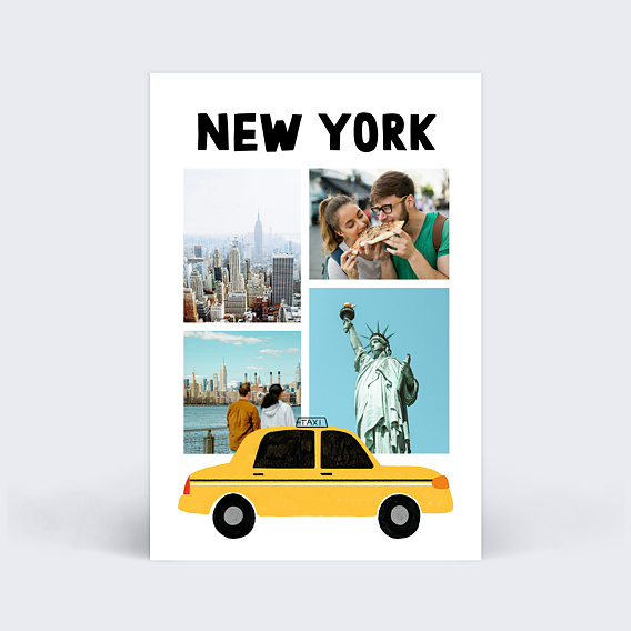 Carte postale Taxi New Yorkais