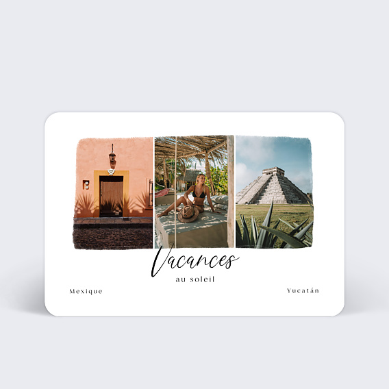 Carte postale Triptyque Ensoleillé