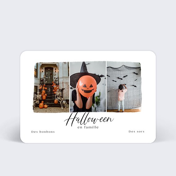 Carte postale Triptyque Halloween