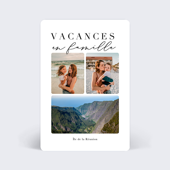 Carte postale Vacances en Famille