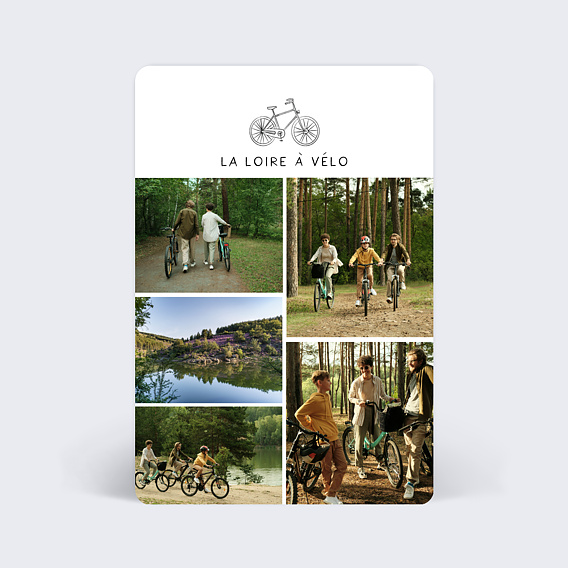 Carte postale Voyage à Vélo