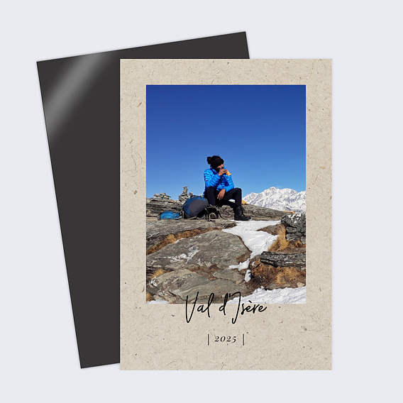 Carte postale Hiver Chiné