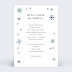 Carte Postale Flocons d'Hiver