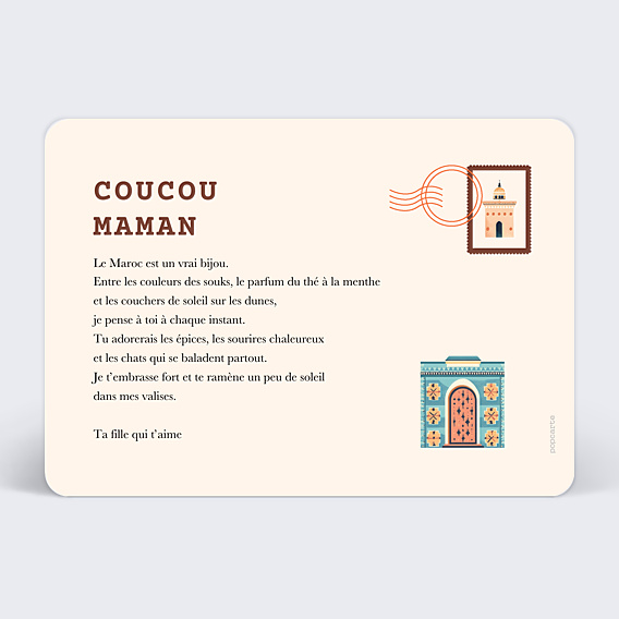 Carte Postale Pêle Mêle Maroc