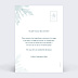 Carte postale Flocons Bleus Verso