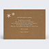 Carte postale Flocons Verso