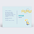 Carte postale Funky Azul Verso