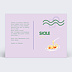 Carte postale Funky Lilas Verso